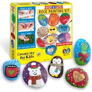 Hide and seek rock painting kit